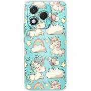 Прозорий чохол BoxFace Honor 400 Lite Unicorns