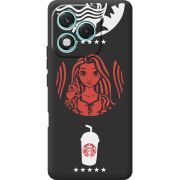 Чорний чохол BoxFace Honor 400 Lite RedWhite Coffee
