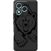Чорний чохол BoxFace Honor 400 Lite Grizzly Bear