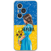 Чохол BoxFace Honor 400 Pro Україна дівчина з букетом