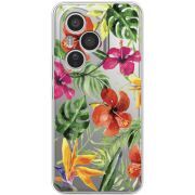 Прозорий чохол BoxFace Honor 400 Pro Tropical Flowers