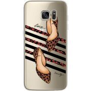 Прозрачный чехол Uprint Samsung G935 Galaxy S7 Edge Love Beauty