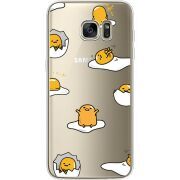 Прозрачный чехол Uprint Samsung G935 Galaxy S7 Edge Gudetama