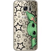 Прозрачный чехол Uprint Samsung G935 Galaxy S7 Edge Baby Yoda