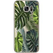 Прозрачный чехол Uprint Samsung G935 Galaxy S7 Edge Palm Tree