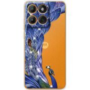 Чохол зі стразами Motorola Moto G86 Peafowl