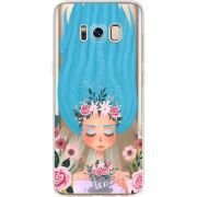 Прозрачный чехол Uprint Samsung G950 Galaxy S8 Blue Hair