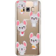 Прозрачный чехол Uprint Samsung G950 Galaxy S8 с 3D-глазками Mouse