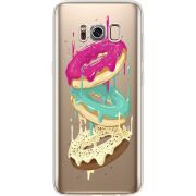 Прозрачный чехол Uprint Samsung G950 Galaxy S8 Donuts