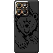 Чорний чохол BoxFace Motorola Moto G86 Grizzly Bear