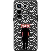 Чорний чохол BoxFace Infinix Note 50 Pro Plus Man Pattern