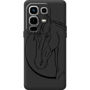 Чорний чохол BoxFace Infinix Note 50 Pro Plus Horse