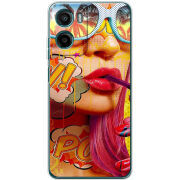 Чохол BoxFace Motorola Moto E15 Yellow Girl Pop Art
