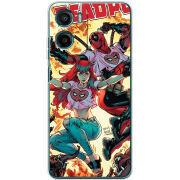 Чохол BoxFace Motorola Moto E15 Deadpool and Mary Jane