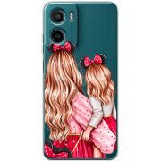 Прозорий чохол BoxFace Motorola Moto E15 Mouse Girls