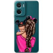 Прозорий чохол BoxFace Motorola Moto E15 Mouse Mommy