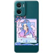 Прозорий чохол BoxFace Motorola Moto E15 The Sakuras Will Cry For You