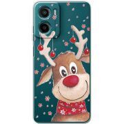 Прозорий чохол BoxFace Motorola Moto E15 Winter Deer
