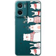 Прозорий чохол BoxFace Motorola Moto E15 The Friendly Beasts