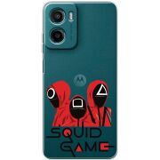 Прозорий чохол BoxFace Motorola Moto E15 siquid game люди в красном