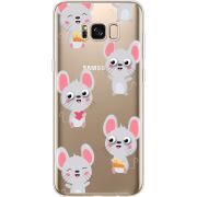 Прозрачный чехол Uprint Samsung G955 Galaxy S8 Plus с 3D-глазками Mouse