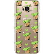 Прозрачный чехол Uprint Samsung G955 Galaxy S8 Plus Pattern Baby Yoda