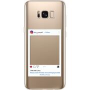 Прозрачный чехол Uprint Samsung G955 Galaxy S8 Plus Insta