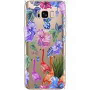 Прозрачный чехол Uprint Samsung G955 Galaxy S8 Plus Flamingo