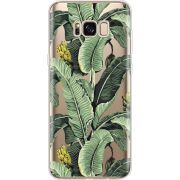 Прозрачный чехол Uprint Samsung G955 Galaxy S8 Plus Banana Leaves