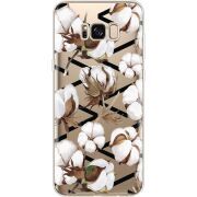 Прозрачный чехол Uprint Samsung G955 Galaxy S8 Plus Cotton flowers