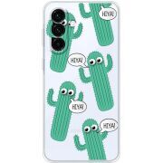 Прозорий чохол BoxFace Samsung Galaxy A17 (A175) с 3D-глазками HIYA
