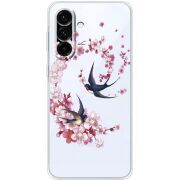 Чохол зі стразами Samsung Galaxy A17 (A175) Swallows and Bloom