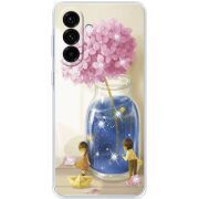 Чохол зі стразами Samsung Galaxy A17 (A175) Little Boy and Girl