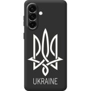 Чорний чохол BoxFace Samsung Galaxy A17 (A175) Тризуб монограмма ukraine