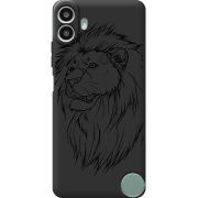Чорний чохол BoxFace Nothing CMF Phone 1 Lion