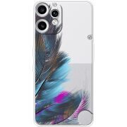 Прозорий чохол BoxFace Nothing CMF Phone 2 Pro Feathers