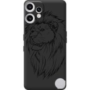 Чорний чохол BoxFace Nothing CMF Phone 2 Pro Lion