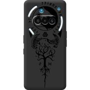 Чорний чохол BoxFace Nothing Phone (3a) Hugin and Munin