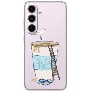 Прозорий чохол BoxFace Samsung Galaxy S25 FE (S731) Segull in Cofee Pool