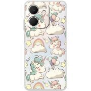 Прозорий чохол BoxFace OPPO A5x Unicorns