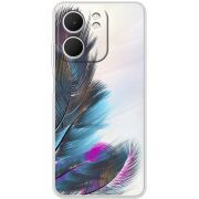 Прозорий чохол BoxFace OPPO A5x Feathers