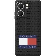 Чорний чохол BoxFace OPPO A5x Tommy Print