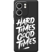 Чорний чохол BoxFace OPPO A5x Hard Times Good Times