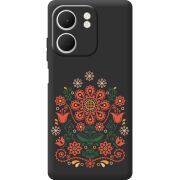 Чорний чохол BoxFace OPPO A5x Ukrainian Ornament