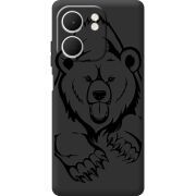 Чорний чохол BoxFace OPPO A5x Grizzly Bear