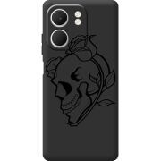 Чорний чохол BoxFace OPPO A5x Skull and Roses
