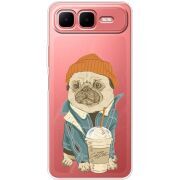 Прозорий чохол BoxFace Infinix Smart 10 Plus Dog Coffeeman