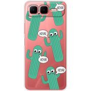 Прозорий чохол BoxFace Infinix Smart 10 Plus с 3D-глазками HIYA