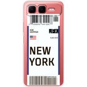 Прозорий чохол BoxFace Infinix Smart 10 Plus Ticket New York