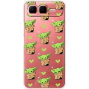 Прозорий чохол BoxFace Infinix Smart 10 Plus Pattern Baby Yoda